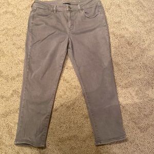 American Eagle gray jeans NE(X)T LEVEL STRETCH X 14 short